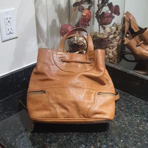 Frye and co. Backpack style purse camel color